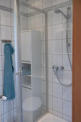 Ein Badezimmer in der Unterkunft FeWo Severin