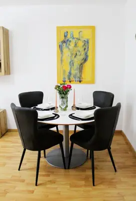 Ein Sitzbereich in der Unterkunft Medina apartment
