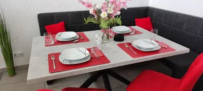 Grundriss der Unterkunft Moderne Doppelhaushälfte mit Süd-West-Terrasse