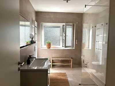 Ein Badezimmer in der Unterkunft Apartment in Bochum