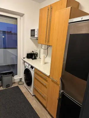 Küche/Küchenzeile in der Unterkunft Zentrale Monteurwohnung Ferienwohnung Recklinghausen 6 Personen