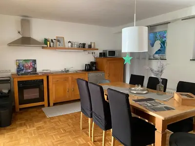 Küche/Küchenzeile in der Unterkunft Apartment100 qm mit Garten