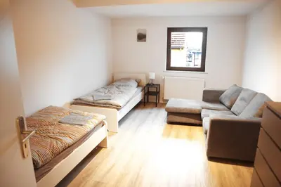 Ein Bett oder Betten in einem Zimmer der Unterkunft Relax & Stay in Wuppertal