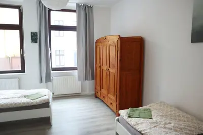 Ein Bett oder Betten in einem Zimmer der Unterkunft Relax & Stay in Wuppertal