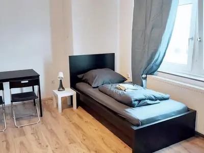 Ein Sitzbereich in der Unterkunft Nice Apartment in Solingen