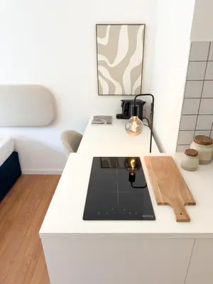 Grundriss der Unterkunft Zentrales City-Apartment mit Free WiFi & Self Check-In & Balkon