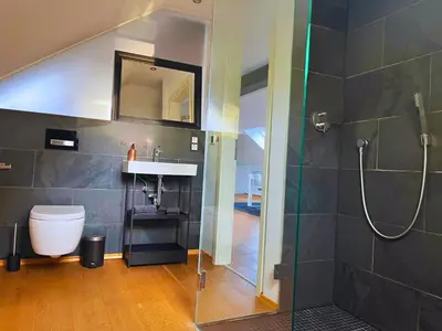 Ein Badezimmer in der Unterkunft Modernes Loft im Zentrum von Hattingen