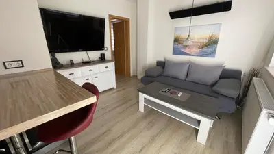 Ein Sitzbereich in der Unterkunft Hemerhardt Suite