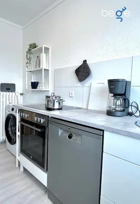 Küche/Küchenzeile in der Unterkunft BEGE APARTMENTS StaySmart