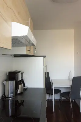 Küche/Küchenzeile in der Unterkunft City Apartments Herne