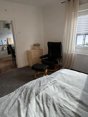 Ein Bett oder Betten in einem Zimmer der Unterkunft Gemütliche 2 Zimmer Wohnung in bester Lage