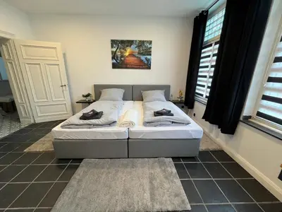Ein Bett oder Betten in einem Zimmer der Unterkunft ChillOut-Oase