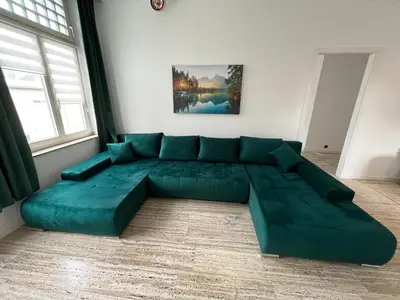 Ein Sitzbereich in der Unterkunft ChillOut-Oase