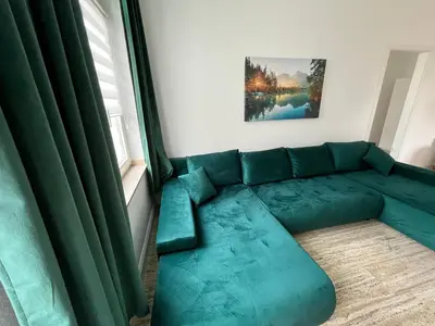 Ein Sitzbereich in der Unterkunft ChillOut-Oase