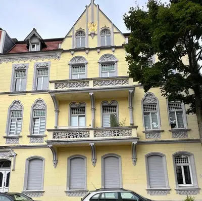 Das Gebäude in dem sich die Ferienwohnung befindet