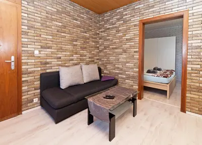 Ein Sitzbereich in der Unterkunft Ferienwohnung Yvonne