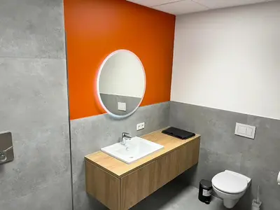 Ein Badezimmer in der Unterkunft Erlebniswelt Resort Apartment 4