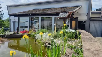 Ein Garten an der Unterkunft Ferienwohnung Oberburg
