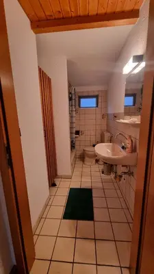 Ein Badezimmer in der Unterkunft Ferienwohnung Oberburg