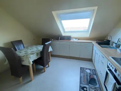 Küche/Küchenzeile in der Unterkunft Royal Home - Geräumige Ferienwohnung mit Balkon nahe Seepark Lünen und Dortmund!