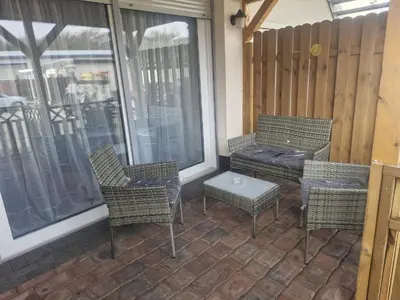 Ein Balkon oder eine Terrasse in der Unterkunft Altes Sägewerk 2