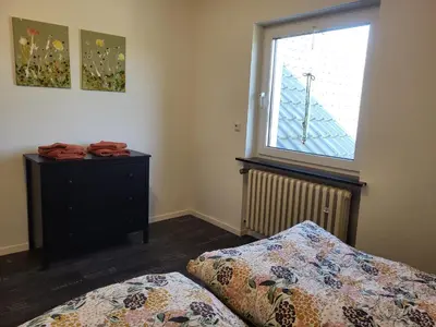 Ein Bett oder Betten in einem Zimmer der Unterkunft Wohnung in Duisburg-Baerl