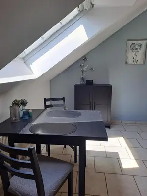 Grundriss der Unterkunft Ferienwohnug mit Balkon und Carport