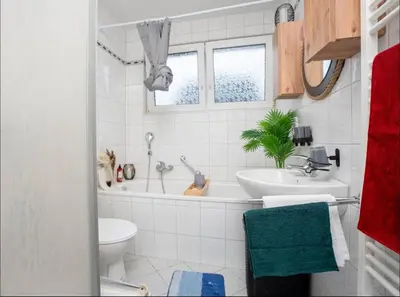 Ein Badezimmer in der Unterkunft Livemore24 - Apartment 1 in Herten West 24-7 Check-in