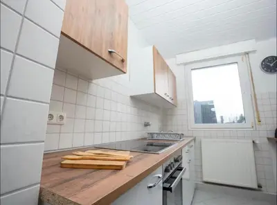 Küche/Küchenzeile in der Unterkunft Livemore24 - Apartment 3 in Herten West 24-7 Check-in