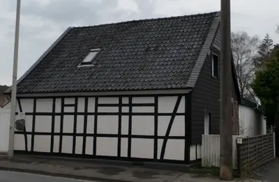 Das Gebäude in dem sich die Ferienwohnung befindet