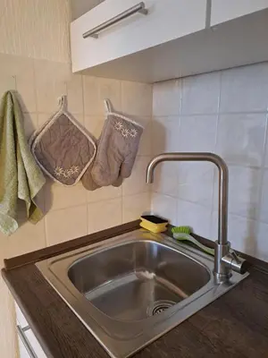 Küche/Küchenzeile in der Unterkunft Ferienwohnung Sternschnuppe
