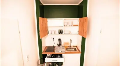 Küche/Küchenzeile in der Unterkunft Livemore24 - Apartment 2 in Oer-Erkenschwick WLAN
