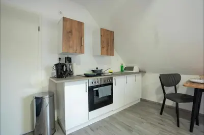 Küche/Küchenzeile in der Unterkunft Livemore24 - Apartment 5 in Herten West 24-7 Check-in