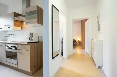 Küche/Küchenzeile in der Unterkunft Modern & central 2-room apartment