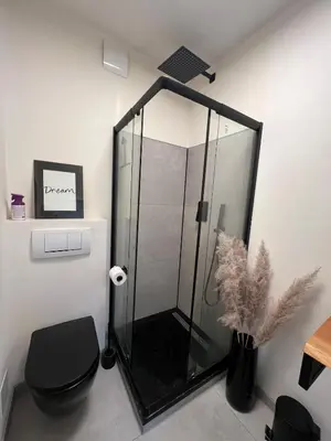 Ein Badezimmer in der Unterkunft Modernes zentrales Appartement