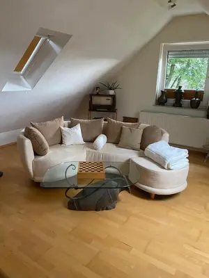 Ein Sitzbereich in der Unterkunft Haus Datteln