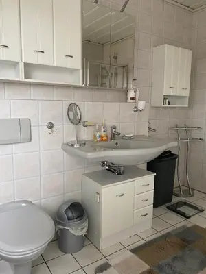 Ein Badezimmer in der Unterkunft Haus Datteln