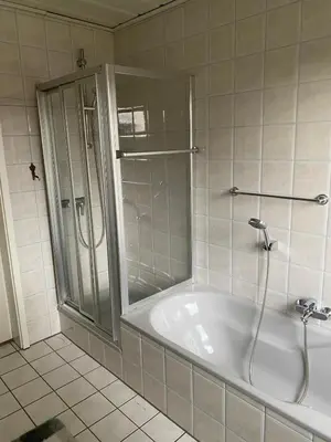 Ein Badezimmer in der Unterkunft Haus Datteln