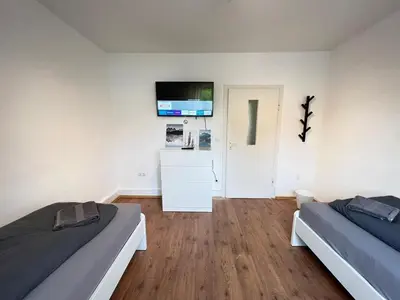 TV/Unterhaltungsangebot in der Unterkunft Worker Apartment Gelsenkirchen