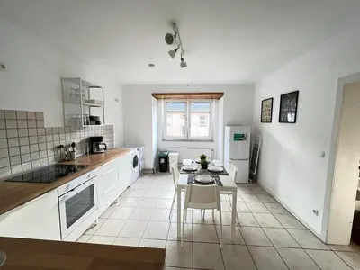 Küche/Küchenzeile in der Unterkunft Worker Apartment Gelsenkirchen