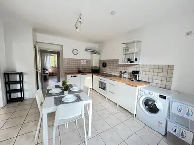 Küche/Küchenzeile in der Unterkunft Worker Apartment Gelsenkirchen