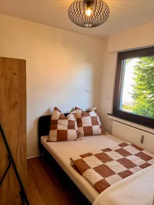 Ein Bett oder Betten in einem Zimmer der Unterkunft Schönes Appartment im Saarner Auenland