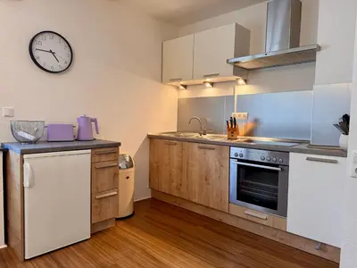 Küche/Küchenzeile in der Unterkunft Schönes Appartment im Saarner Auenland