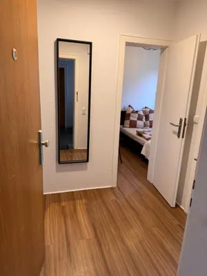Ein Bett oder Betten in einem Zimmer der Unterkunft Schönes Appartment im Saarner Auenland