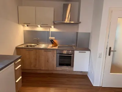 Küche/Küchenzeile in der Unterkunft Schönes Appartment im Saarner Auenland