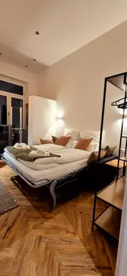Ein Bett oder Betten in einem Zimmer der Unterkunft RuhREpott Hosting