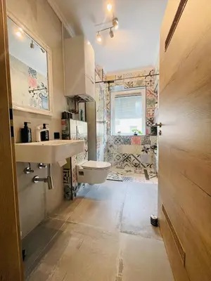 Küche/Küchenzeile in der Unterkunft Modernes LuxusApartment in Essen