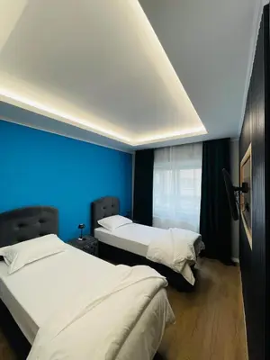 Ein Bett oder Betten in einem Zimmer der Unterkunft Modernes LuxusApartment in Essen