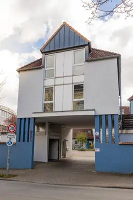 Das Gebäude in dem sich die Ferienwohnung befindet