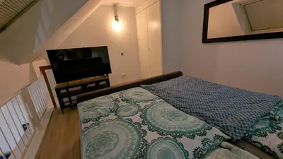 Ein Bett oder Betten in einem Zimmer der Unterkunft EssensStube - Gemütlich - Geräumig - Gut